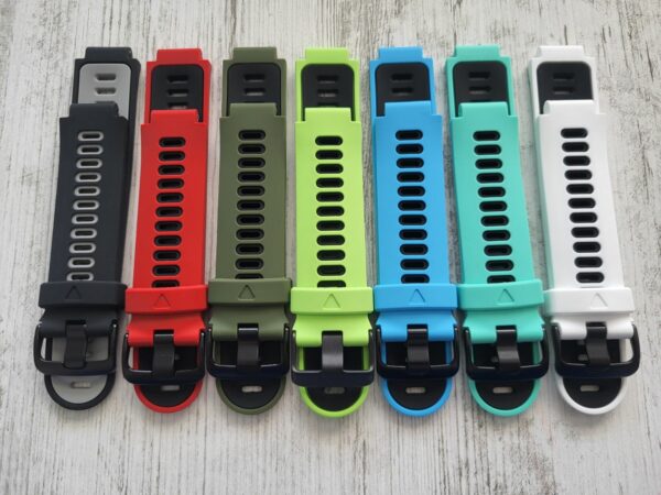 Силиконова каишка за Garmin Forerunner черно/червена - Image 3