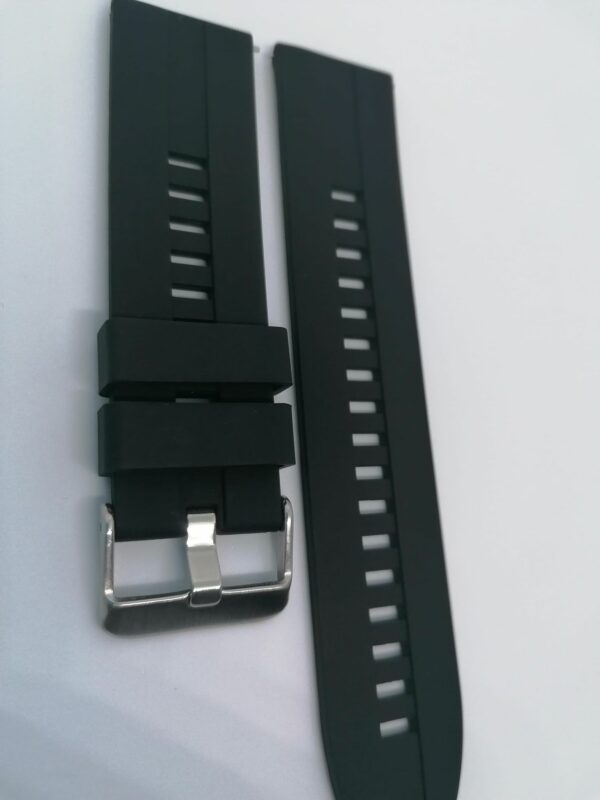 Силиконова каишка за Samsung /Huawei Watch 22 mm черна - Image 3