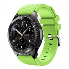 Силиконова каишка за Samsung / Huawei watch 22 мм светло зелена