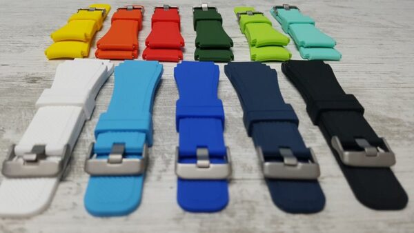 Силиконова каишка за Samsung / Huawei watch 22 мм жълта - Image 4