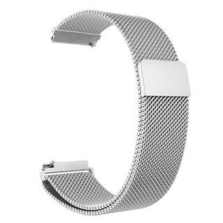 Метална каишка 20 мм сива/ silver /