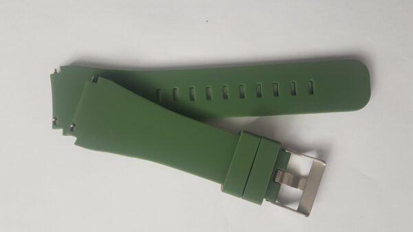 Силиконова каишка за Samsung / Huawei watch 22 мм тъмно зелена - Image 3