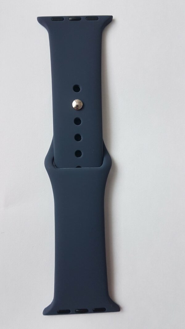 Силиконова каишка за Apple Watch тъмно синя