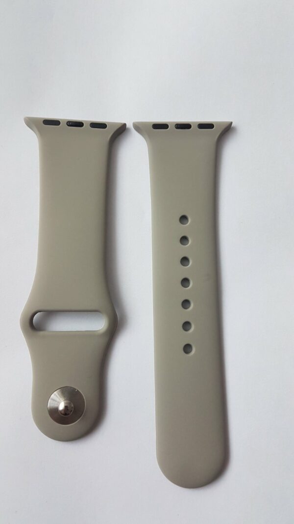 Силиконова каишка за Apple Watch сива - Image 2