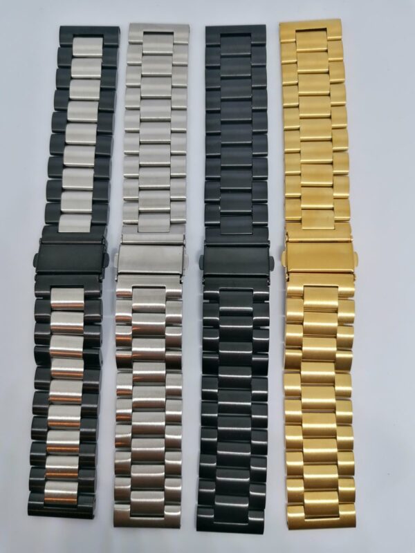 Стоманена каишка 22 мм черна за Samsung / Huawei watch - Image 3