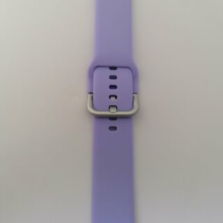 Силиконова каишка за Samsung watch 4 20 мм лилава