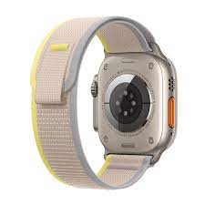 Текстилна каишка за Apple Watch Ultra/SE series 8 7 6 5 4 3 2  Бежова